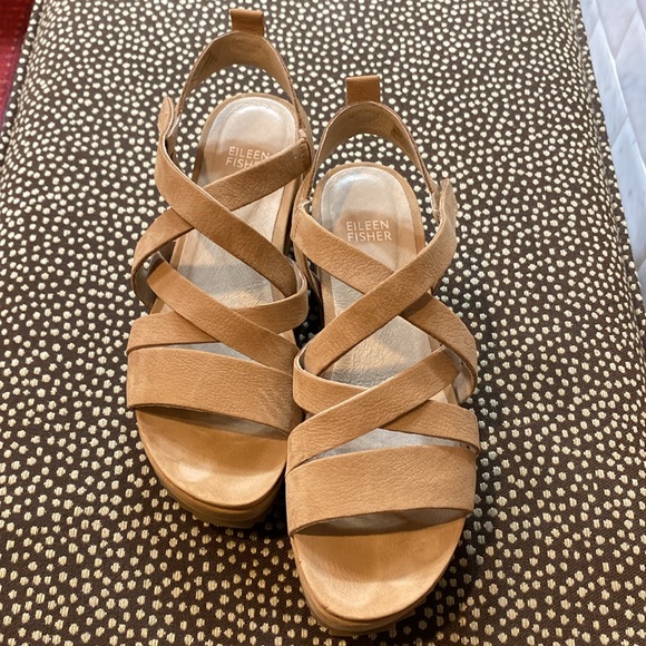 Eileen Fisher Platform Sandals - Picture 2 of 6